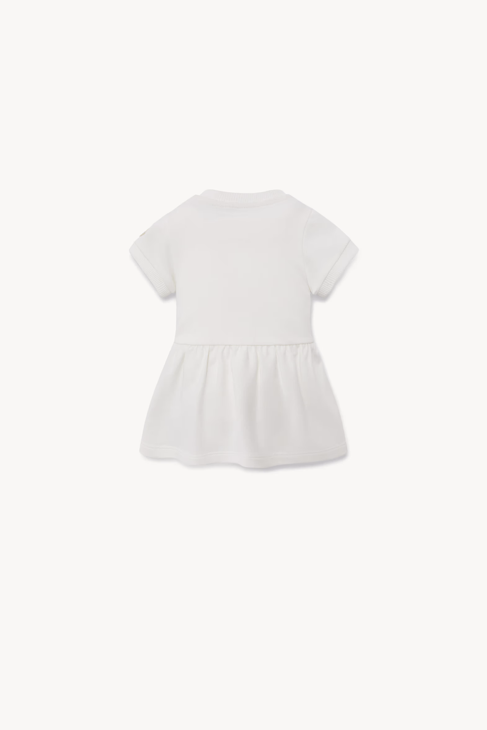 Vestido de algodón con motivo de osito de peluche Niña Blanco Moncler 2